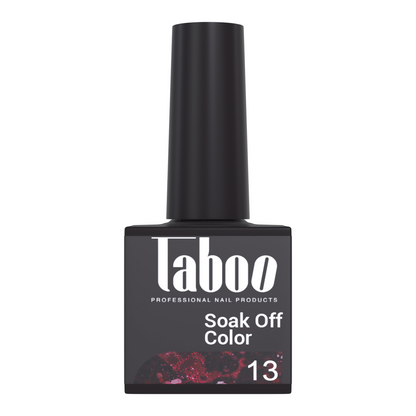 Smalto semipermanente Soak Off - Glitter Red - 5071