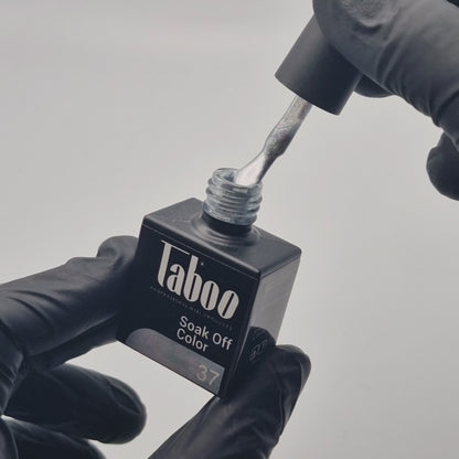 Smalto semipermanente Soak Off - Glitter Silver - 37