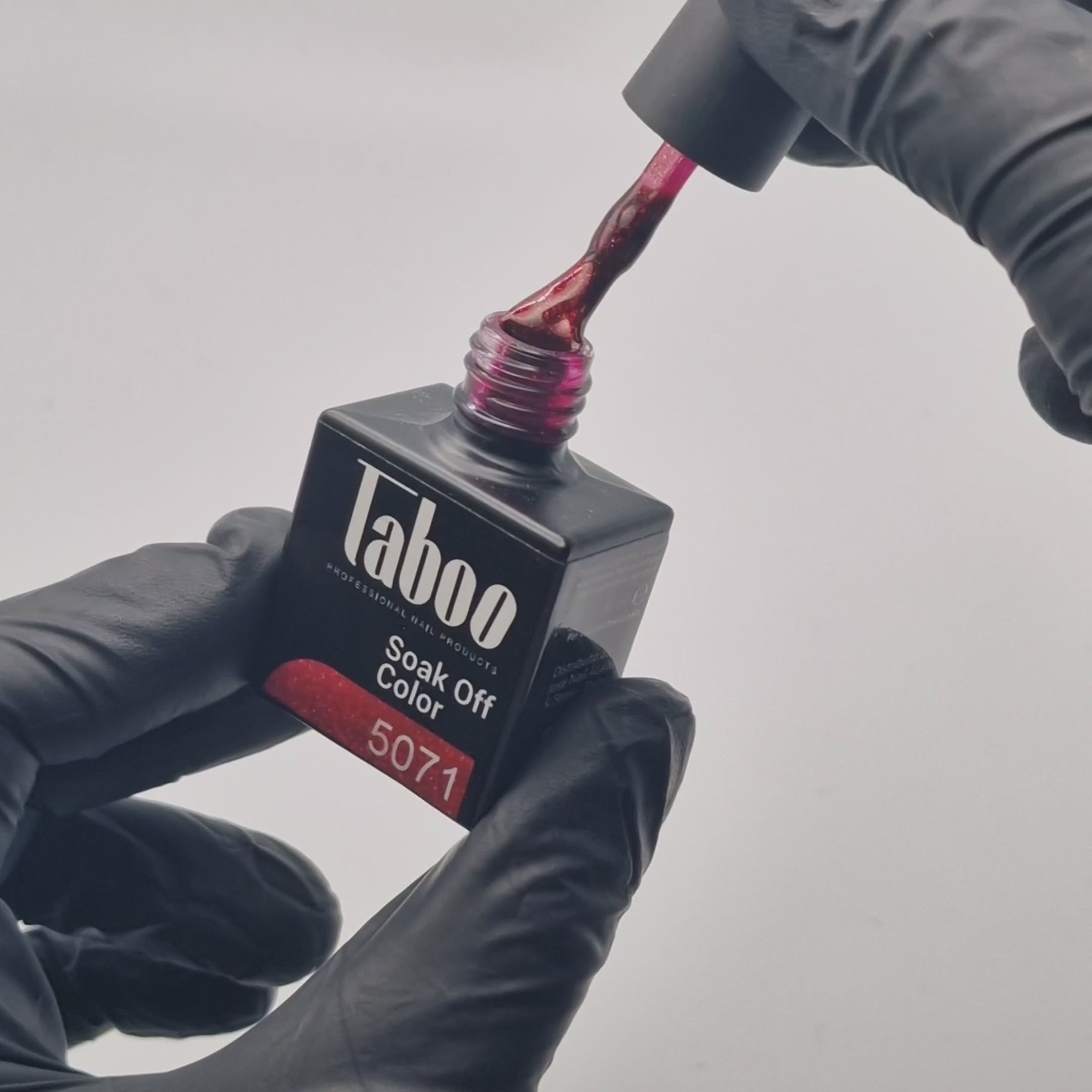 Smalto semipermanente Soak Off - Glitter Red - 5071